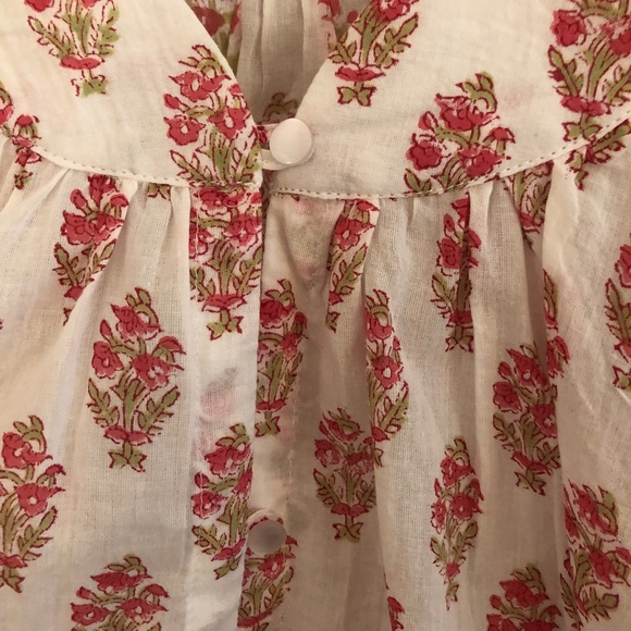 Emerson Fry India Collection Olympia Shirt Small NWOT June Flowers - Picture 8 of 10